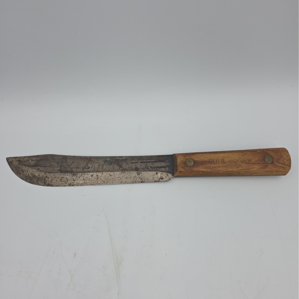 Ontario Knife Company Tru-Edge Old Hickory Butcher Knife USA 7" Blade